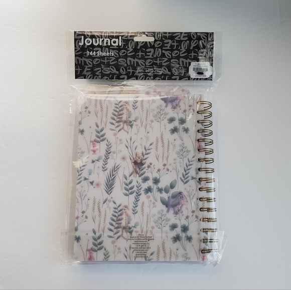 Winnie the Pooh Watercolor Tab Journal New 144 lined pages Notebook Flowers - Picture 6 of 6